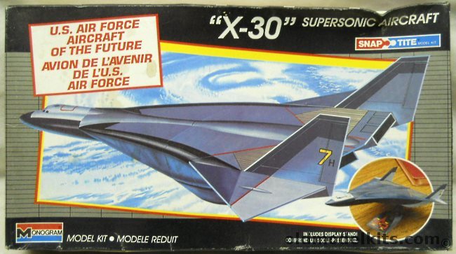Monogram X-30 Supersonic Aircraft, 1144 plastic model kit